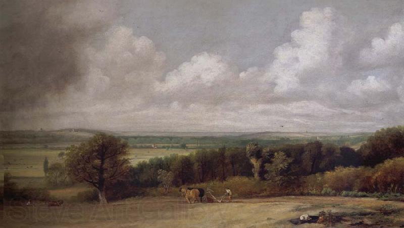 John Constable A ploughing scene in Suffolk